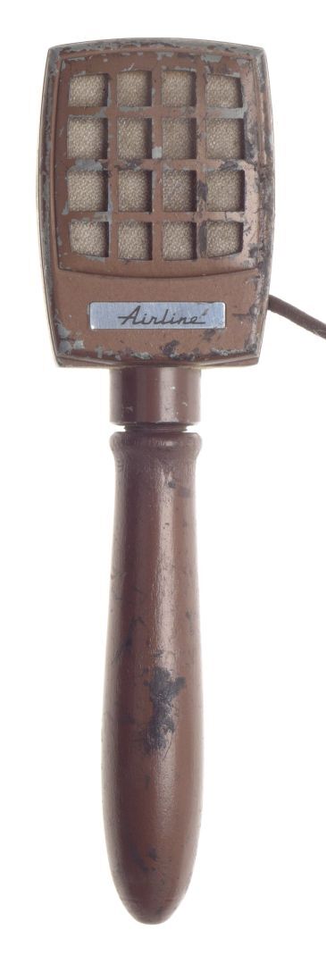 Airline microphone brush patent possibly for montgomery-ward rare collectable