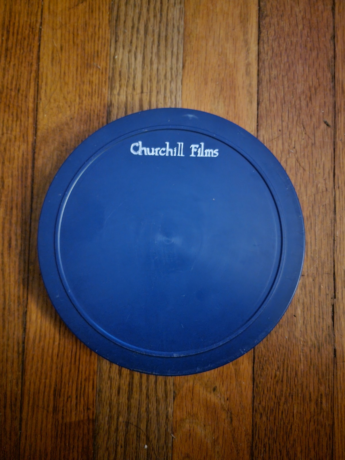 Brand New Plastic Movie Film Reel Canister. Churchill Films. 400′ (16mm film)