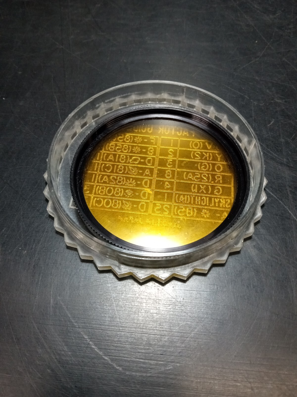 HOYA tiffan CROSS SCREEN LENS 52mm 12 Yellow Made in USA w/ Factor Guide