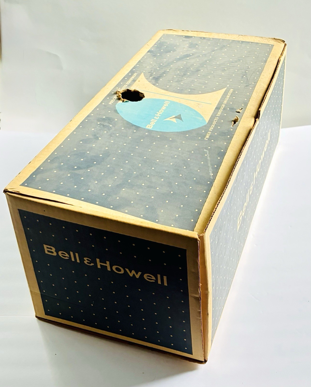 Vintage Bell & Howell Light Bar Lamp Filming Movies Video with Bulbs & Box Works