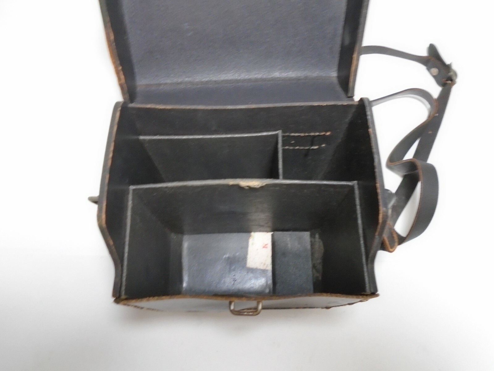 Vintage Bell & Howell Leather Camera Case with Adjustable Strap 6.25″ x 6″ x 4″
