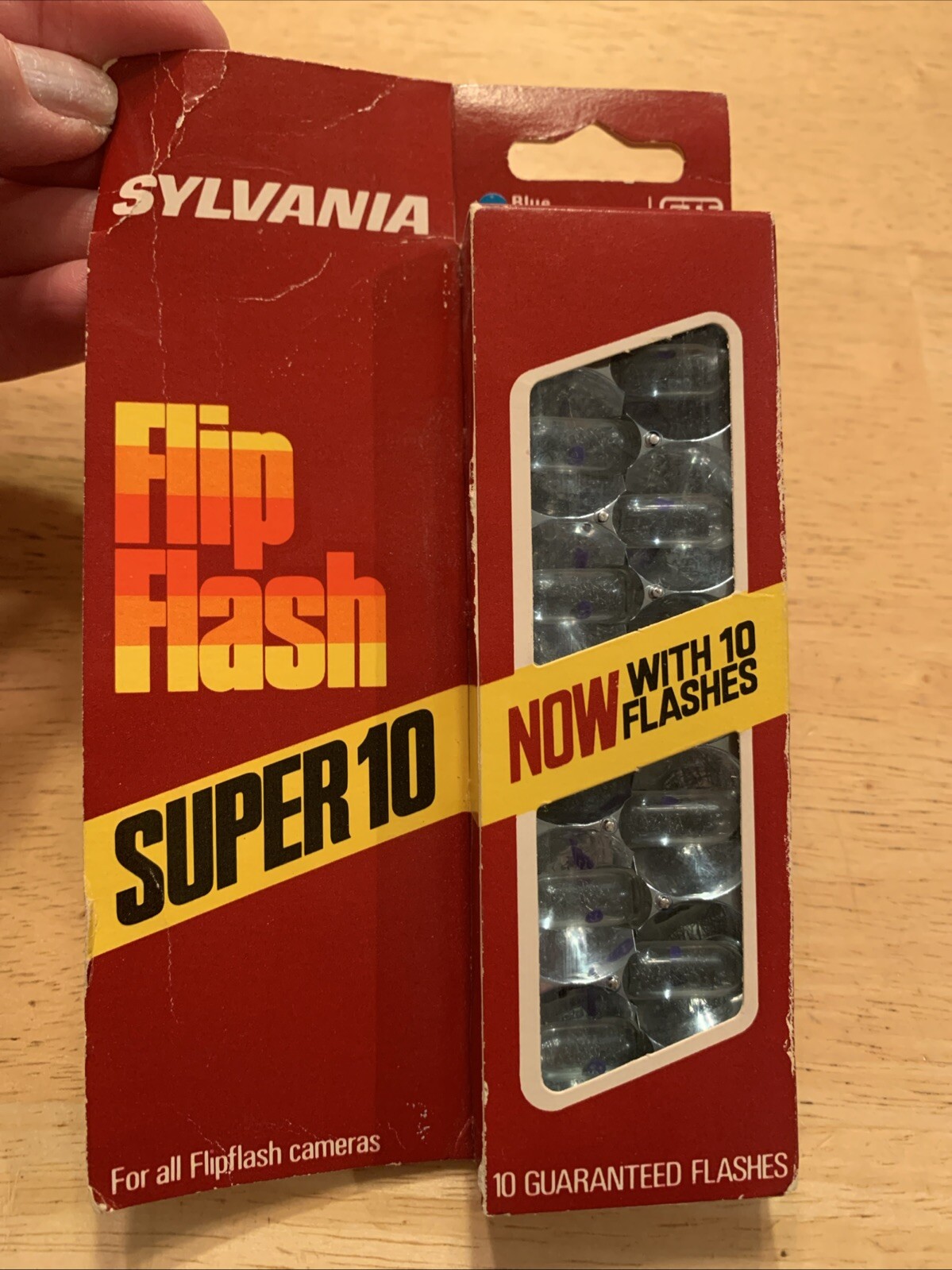 Sylvania Blue Dot Flip Flash Super 10 Flashes | NOS, For Flipflash Cameras