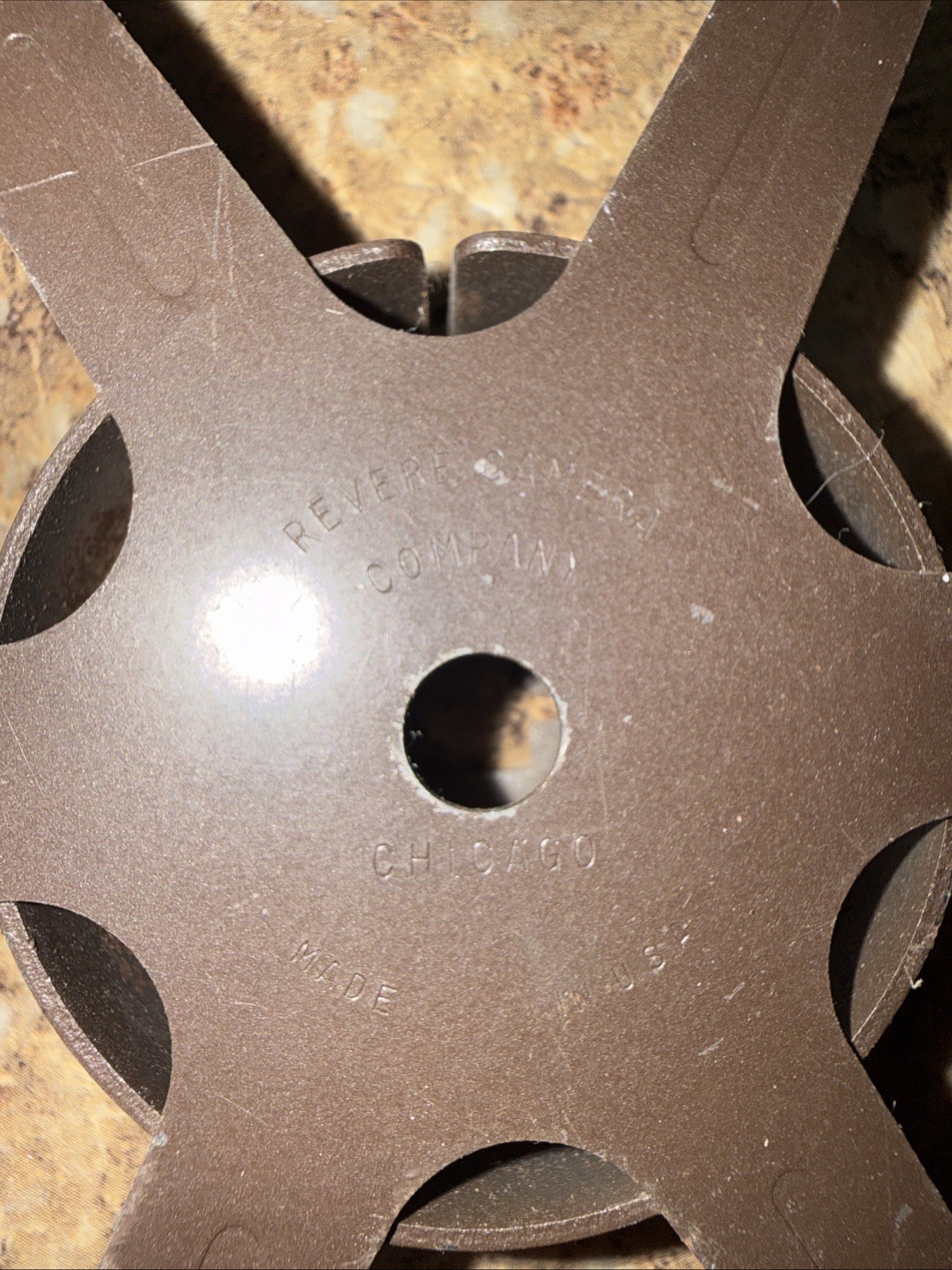 16 mm VINTAGE Motion Picture Film Projector Reel Empty 7″ Brown