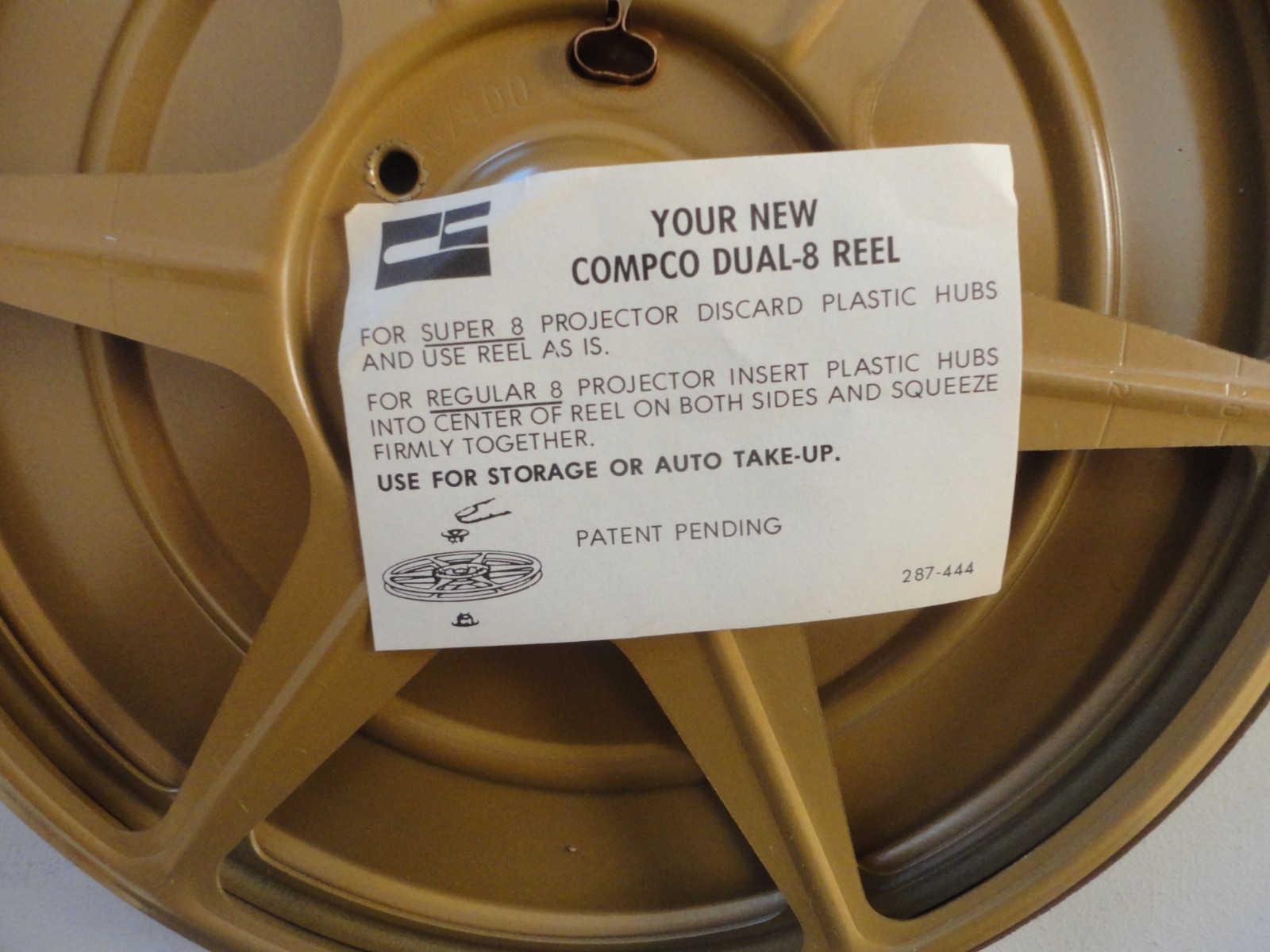 4 New Old Stock Compco Super 8 Dual 8 MM Movie Reel Hubs Storage Cases Chicago