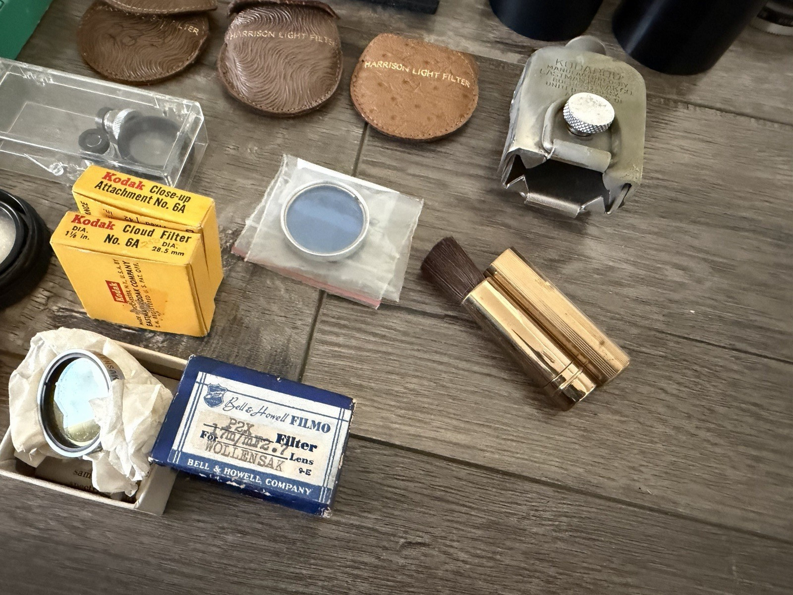 LOT OF Vintage Camera Accessories/Parts Kodak Polaroid & Lens ETC……………