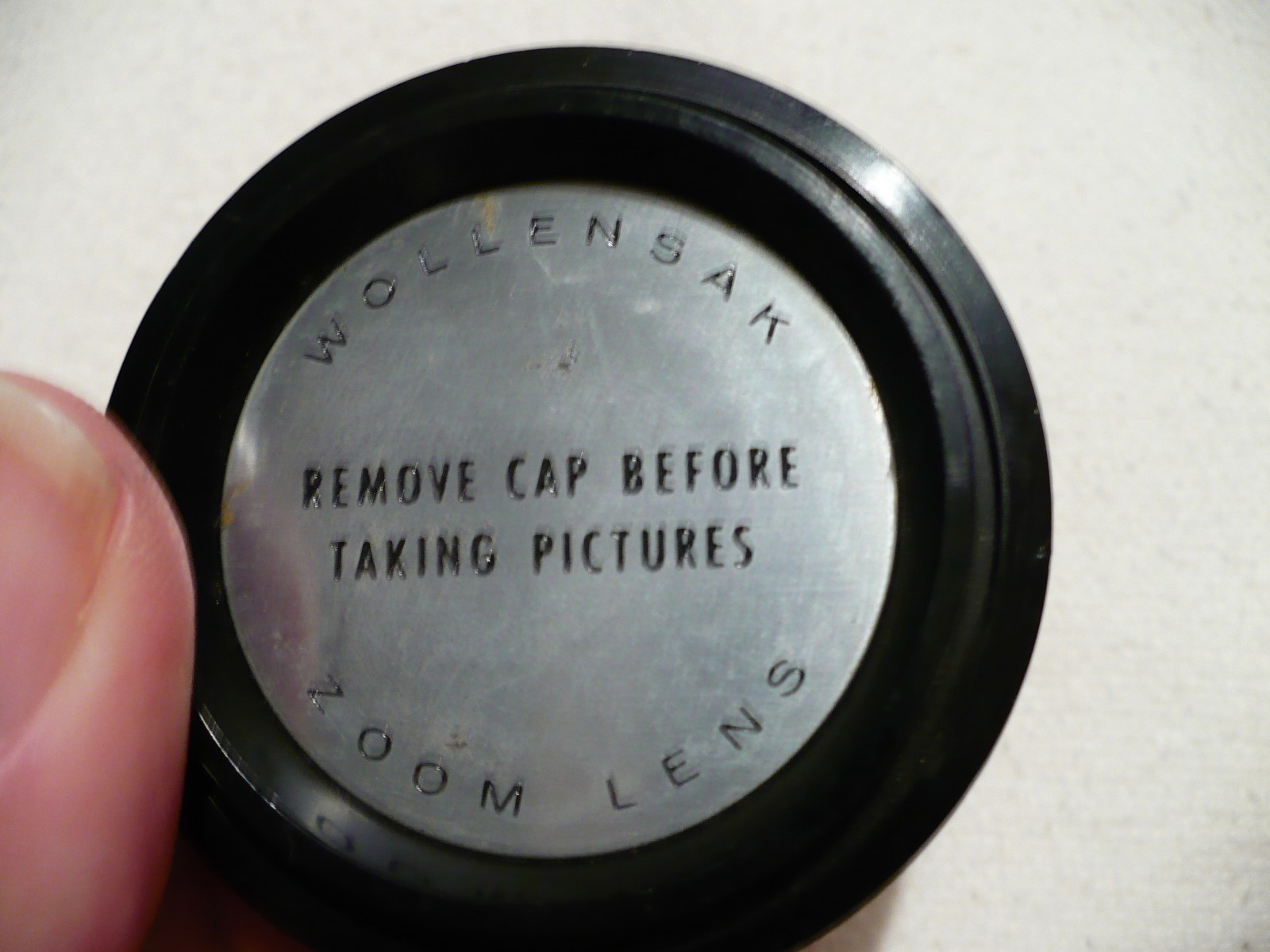 Vintage WOLLENSAK Zoom Lens Cover Cap & Size 6 Drop In Filter Ring