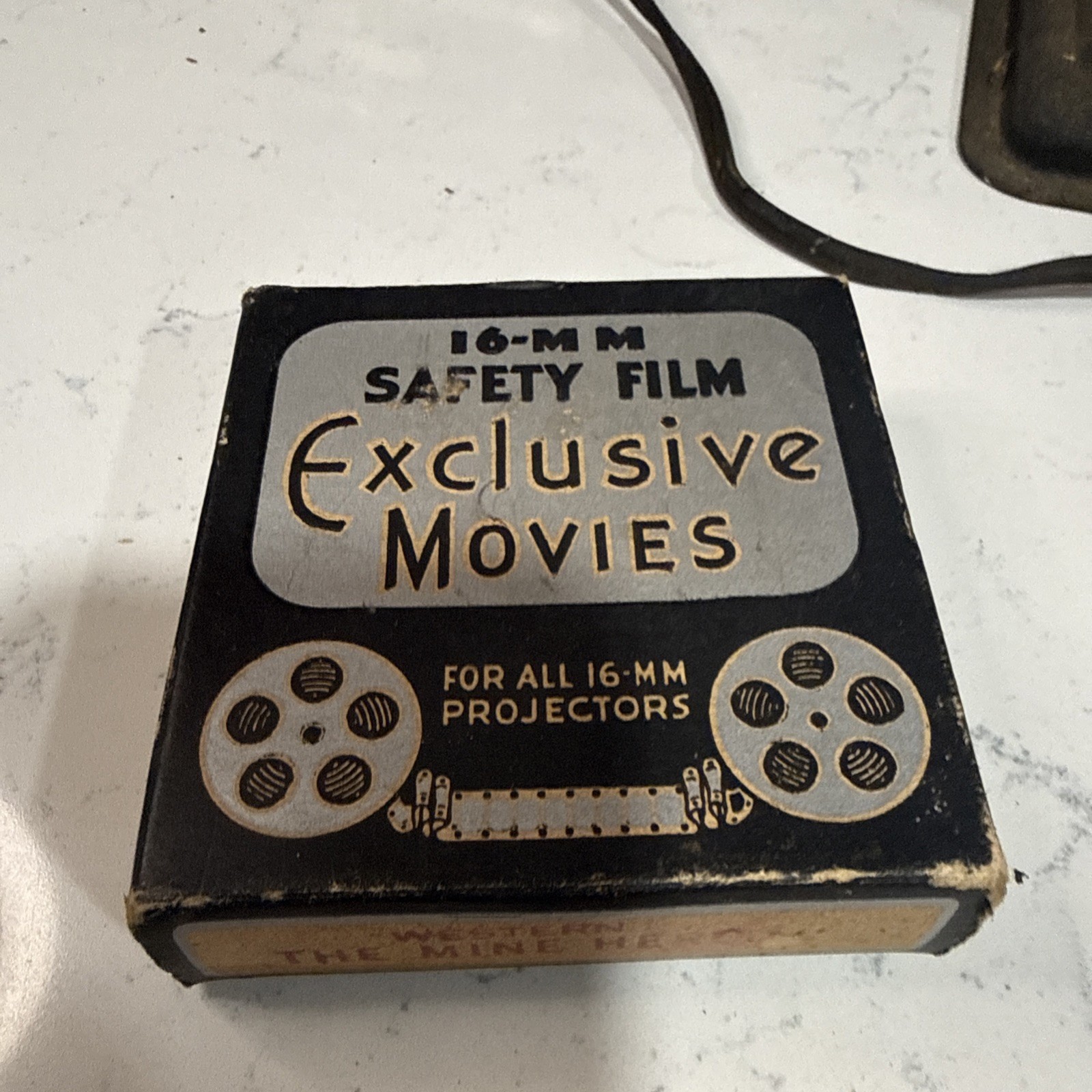 Vintage 16mm Film Reel Lot Buster Keaton Baggage Trouble & The Mine Hero w Boxes