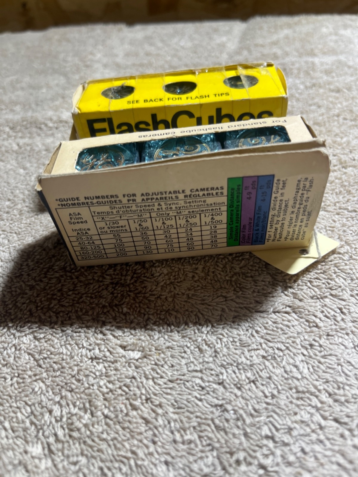 GE Flash Cubes and Super Cubes