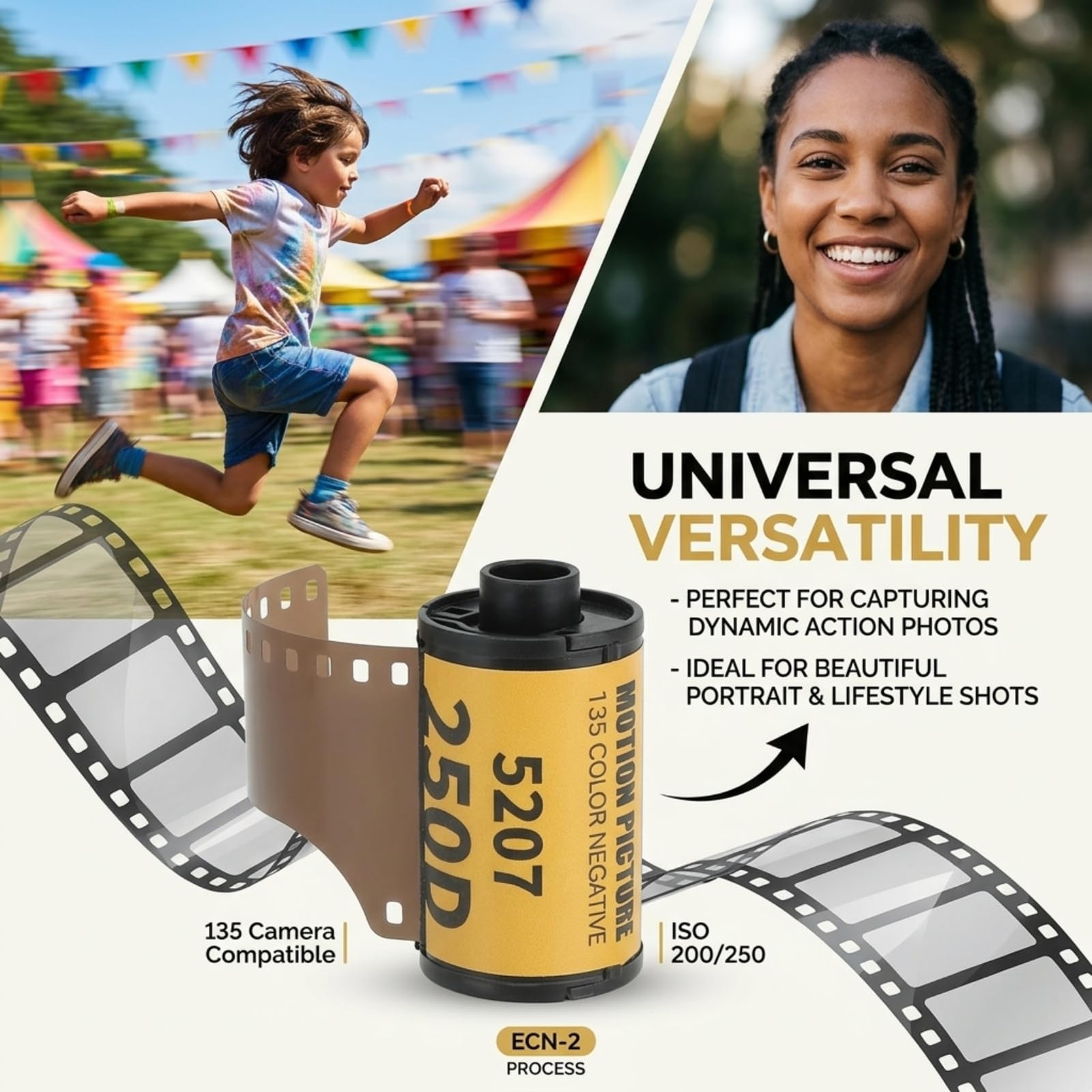 8 PCS 35mm Color Print Film Wide Exposure Range ECN 2 Roll For 135 Cameras