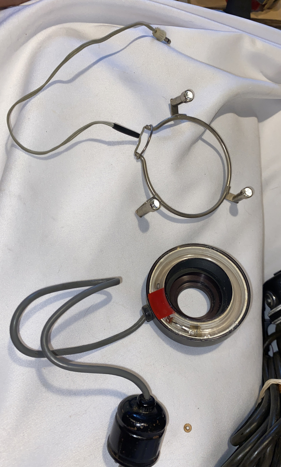 Vtg Foto Flash Co. Model 1 w/ Medical Flash Ring light + Reflector Flash *TESTED