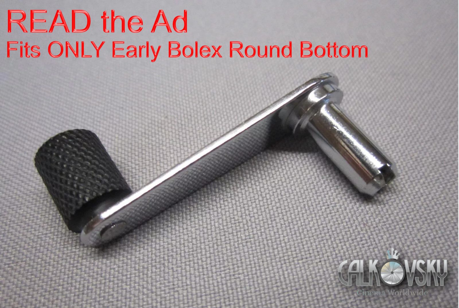 LONG HANDLE *REWIND BACKWIND CRANK* for BOLEX EARLY MODEL 16MM MOVIE CAMERA ONLY