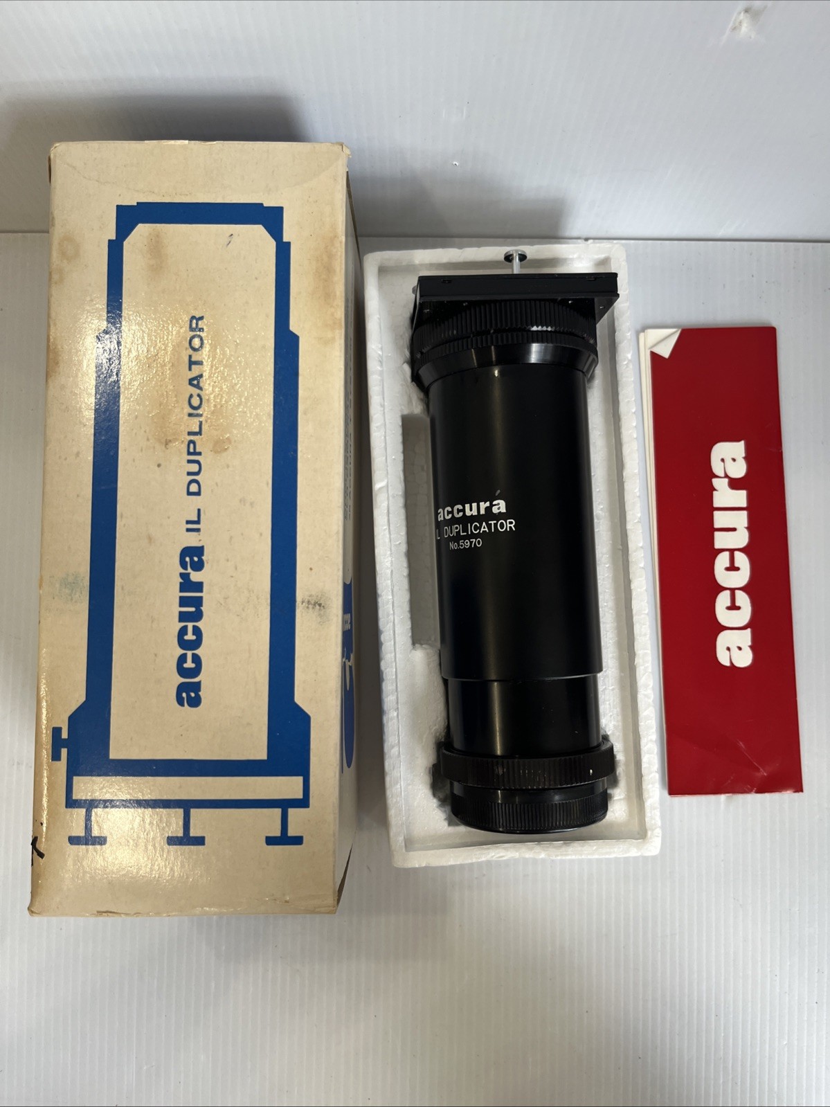VTG Accura Zoom Duplivar 35mm Slide Duplicator Boxed With Manual Japan