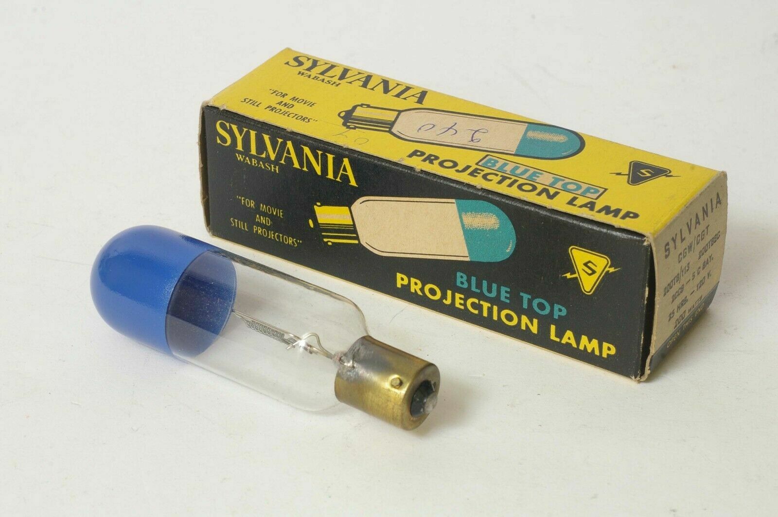 CGW/CGT Sylvania Blue Top 200W 120V Projection Bulb AVG. 25-HR LAMP