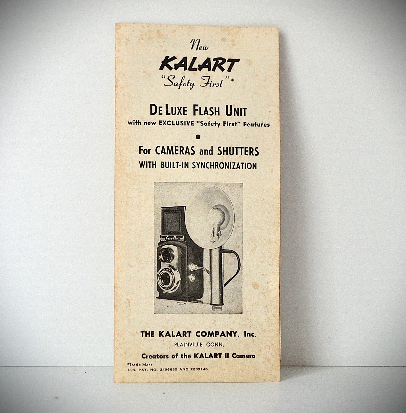 Kalart De Luxe Speed Flash for Rangefinder 35mm and TLR Medium Format Cameras