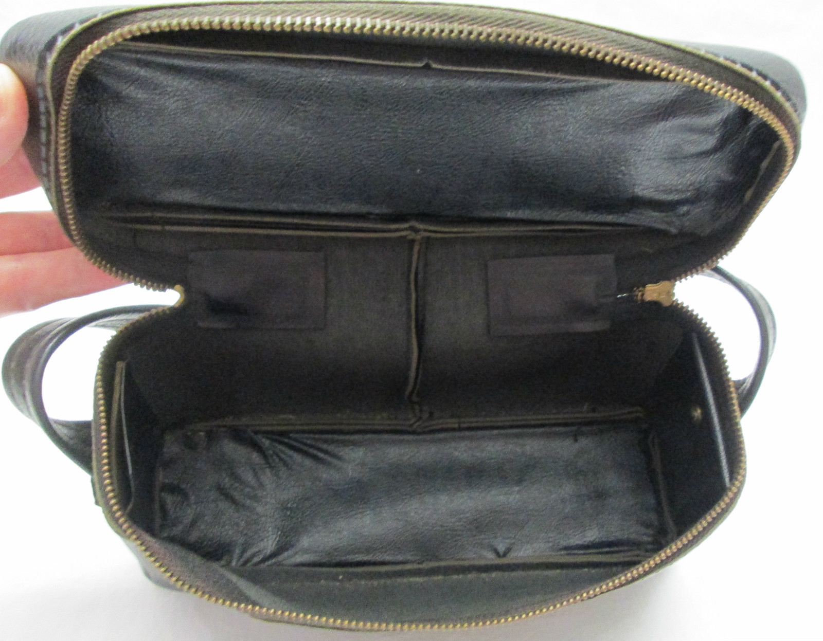 Vintage Kodak Black Camera Flash Lens Accessory Zippered Storage Carry Bag Case