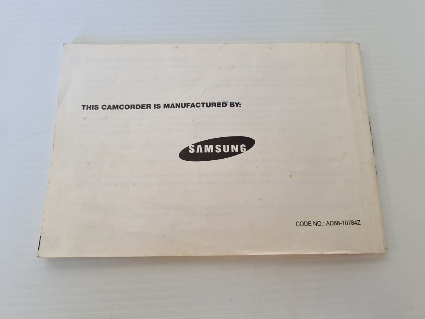 Vintage Samsung Video Camera *Accessories Only* 8mm Camcorder VP A12 A15 A17 A18