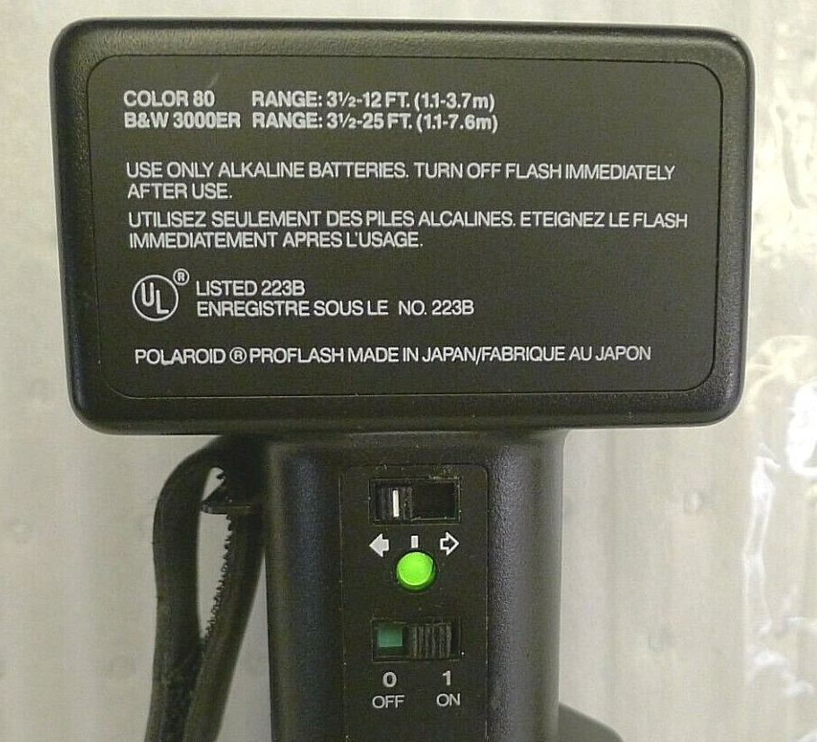 Polaroid ProPack Instant Film Camera PROFLASH ONLY – TESTED – NO CAMERA