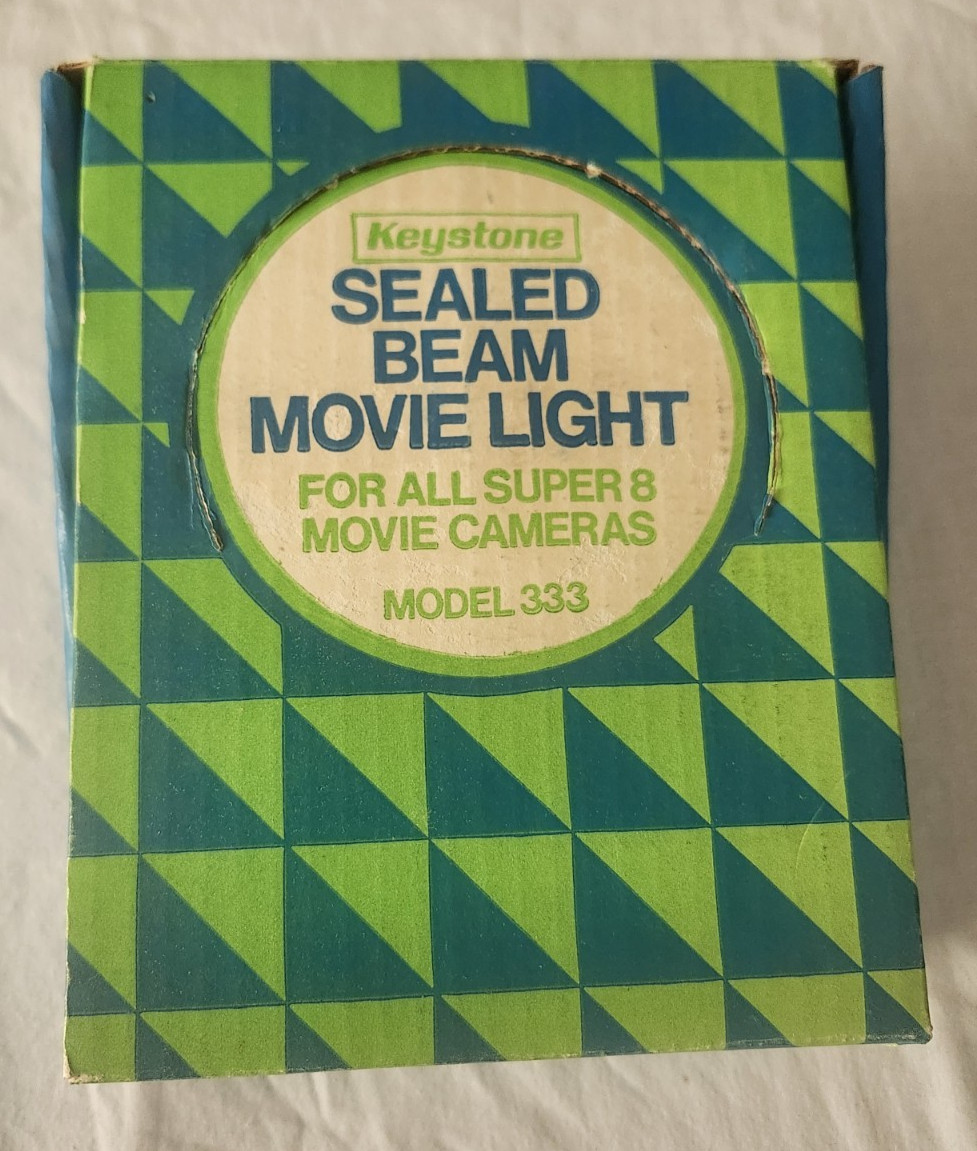 Vintage Keystone Sealed Beam Movie Light/Model 333 For All Super 8 Movie Cameras