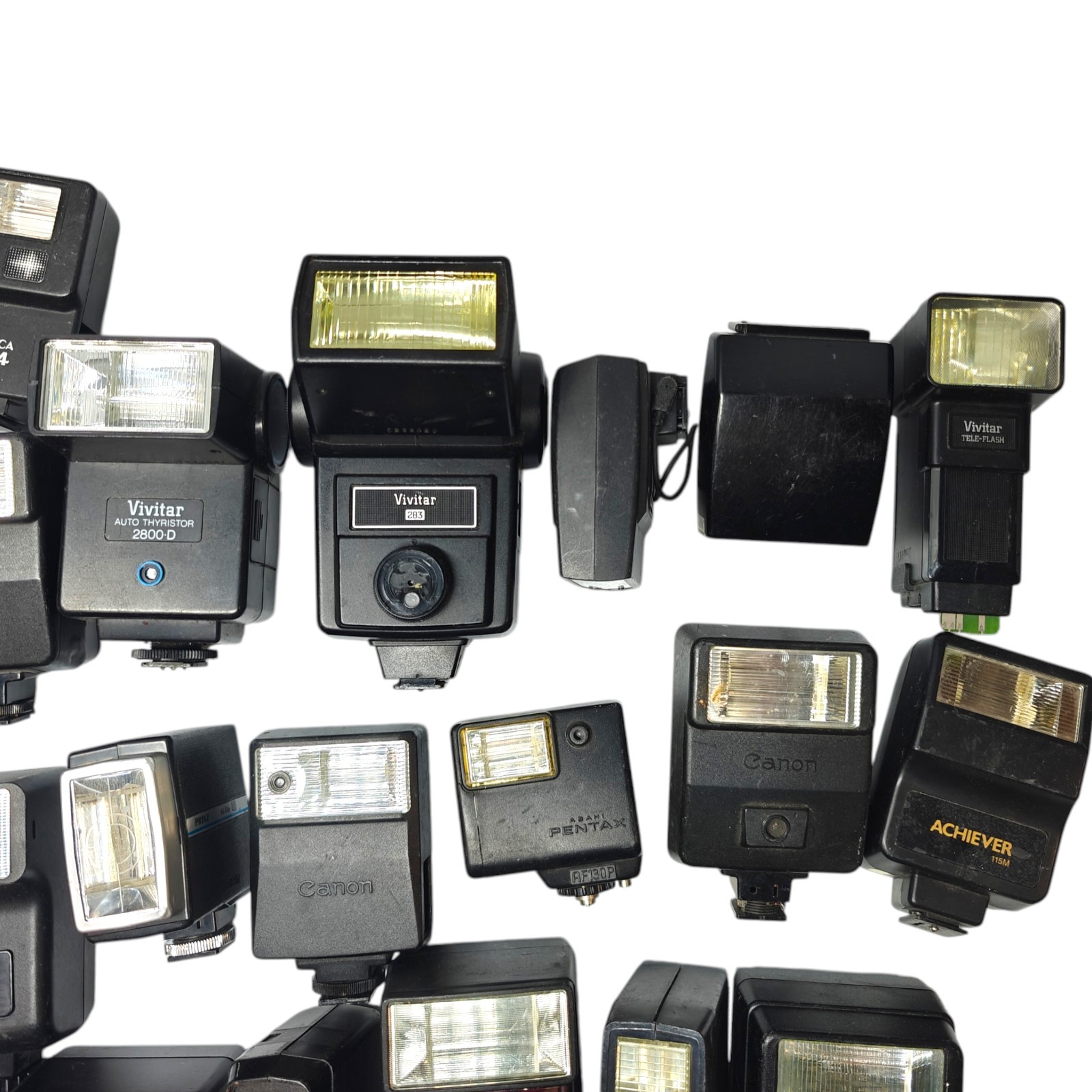 BULK LOT – 37 UNITS – Vintage Camera Flash Lot – Untested