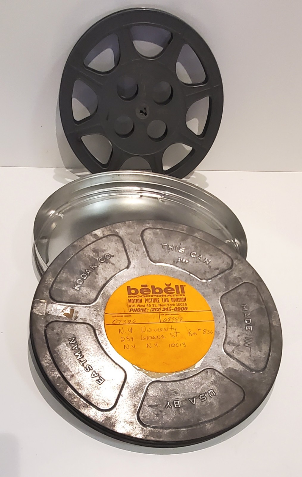 Vintage Eastman Kodak Film Can Canister 11.5″ No. 2197 with Reel Empty