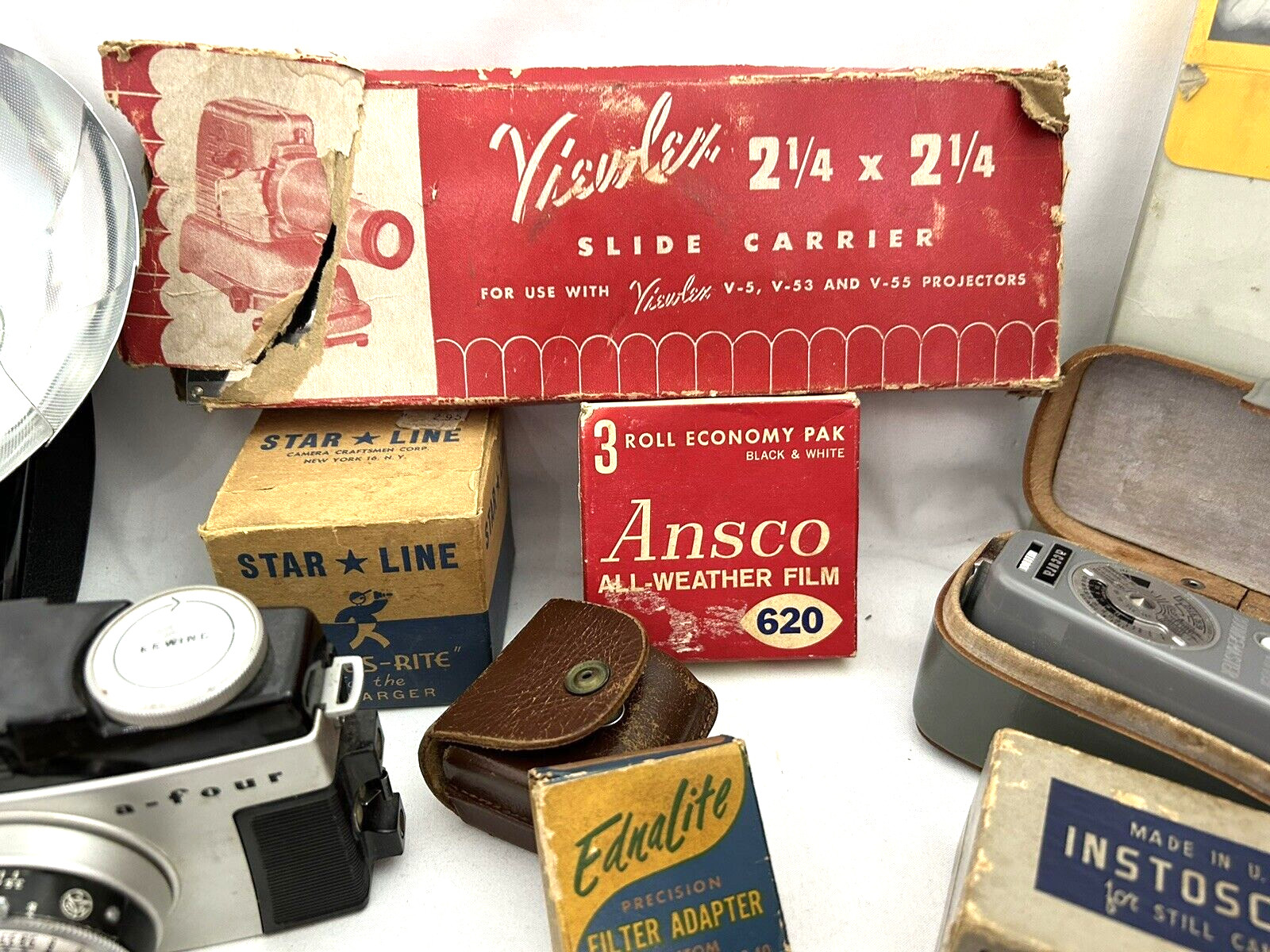 VINTAGE CAMERA ACCESSORIES FROM ESTATE SALE- SEE DETAILS AND PHOTOS