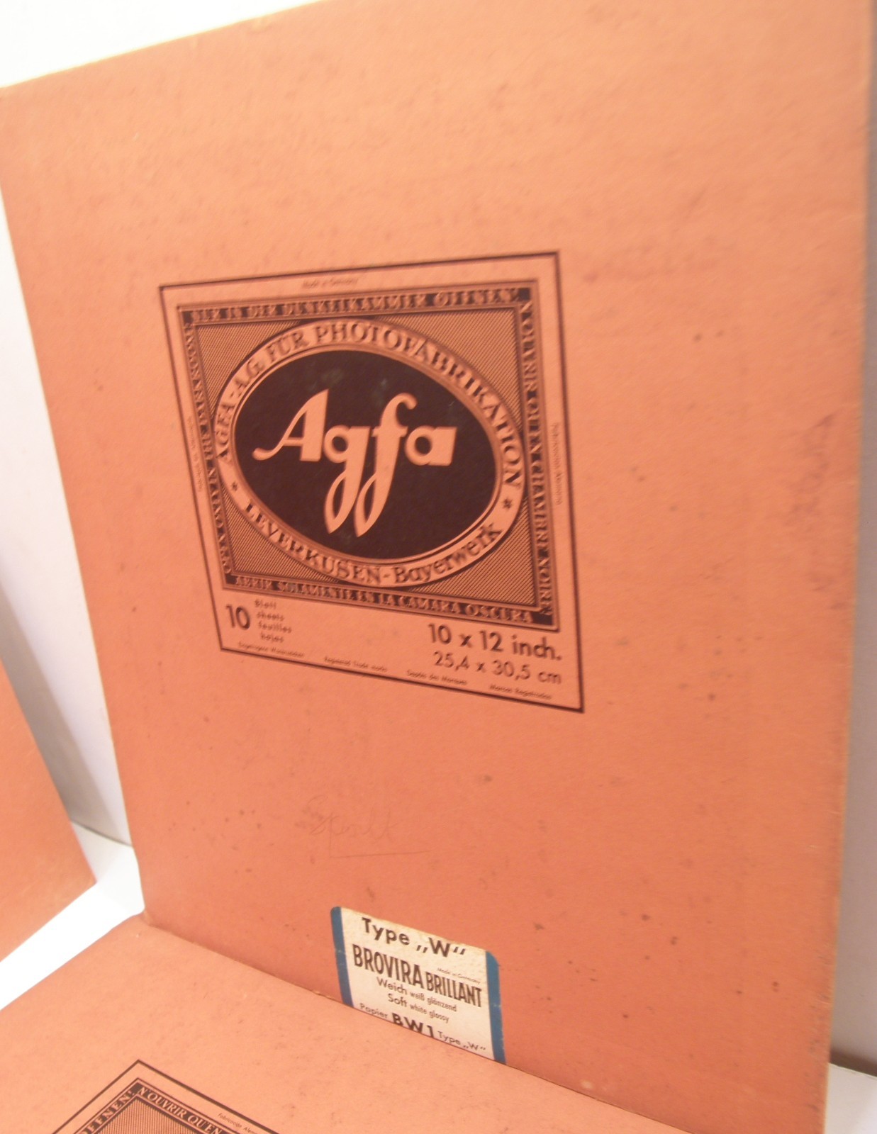LOT 7 VINTAGE 1950’S AGFA 11X13 EMPTY CARDBOARD PHOTO PAPER ENVELOPES