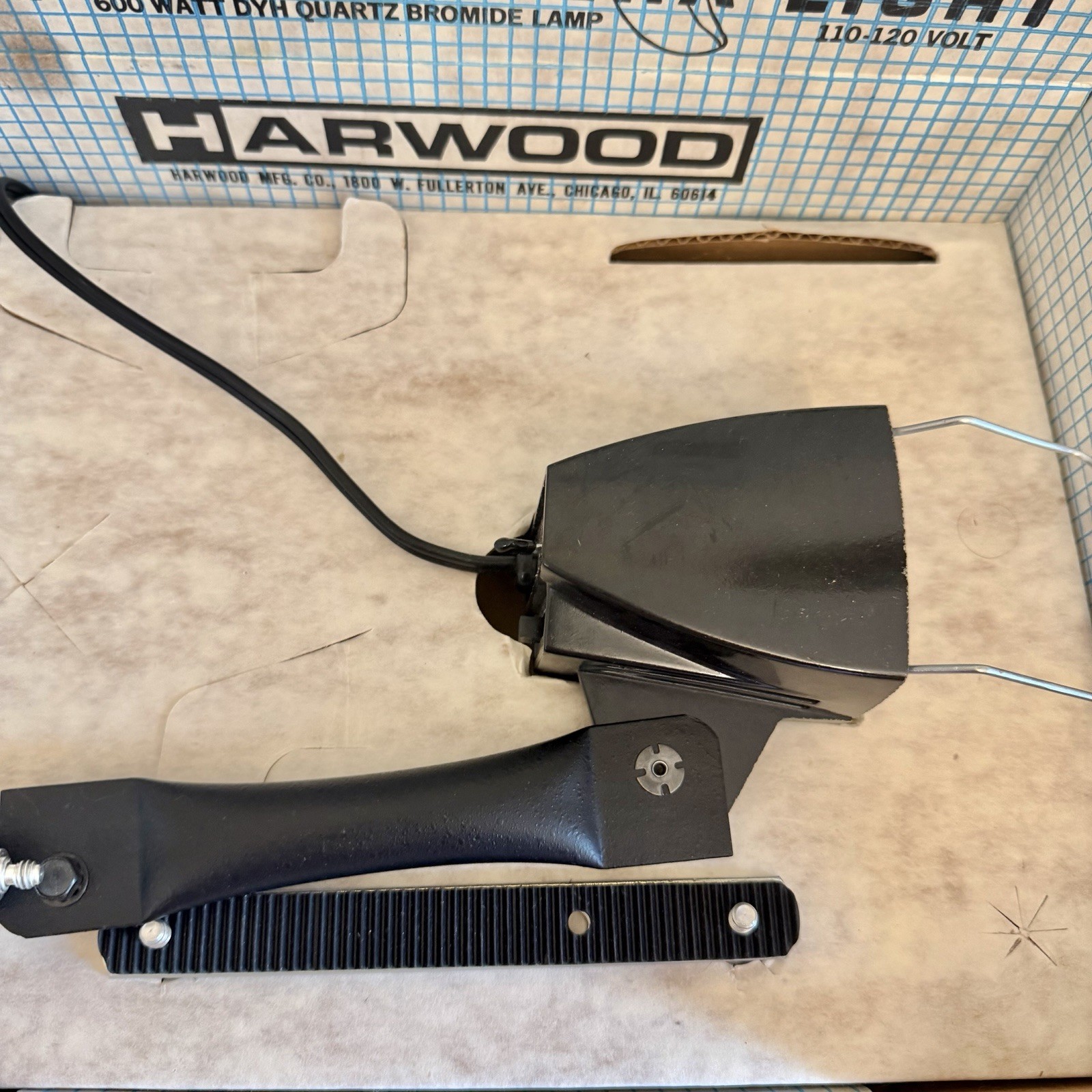 Harwood VL-4 Ultra-Brite 600W Video Camera Light Vintage Working Boxed