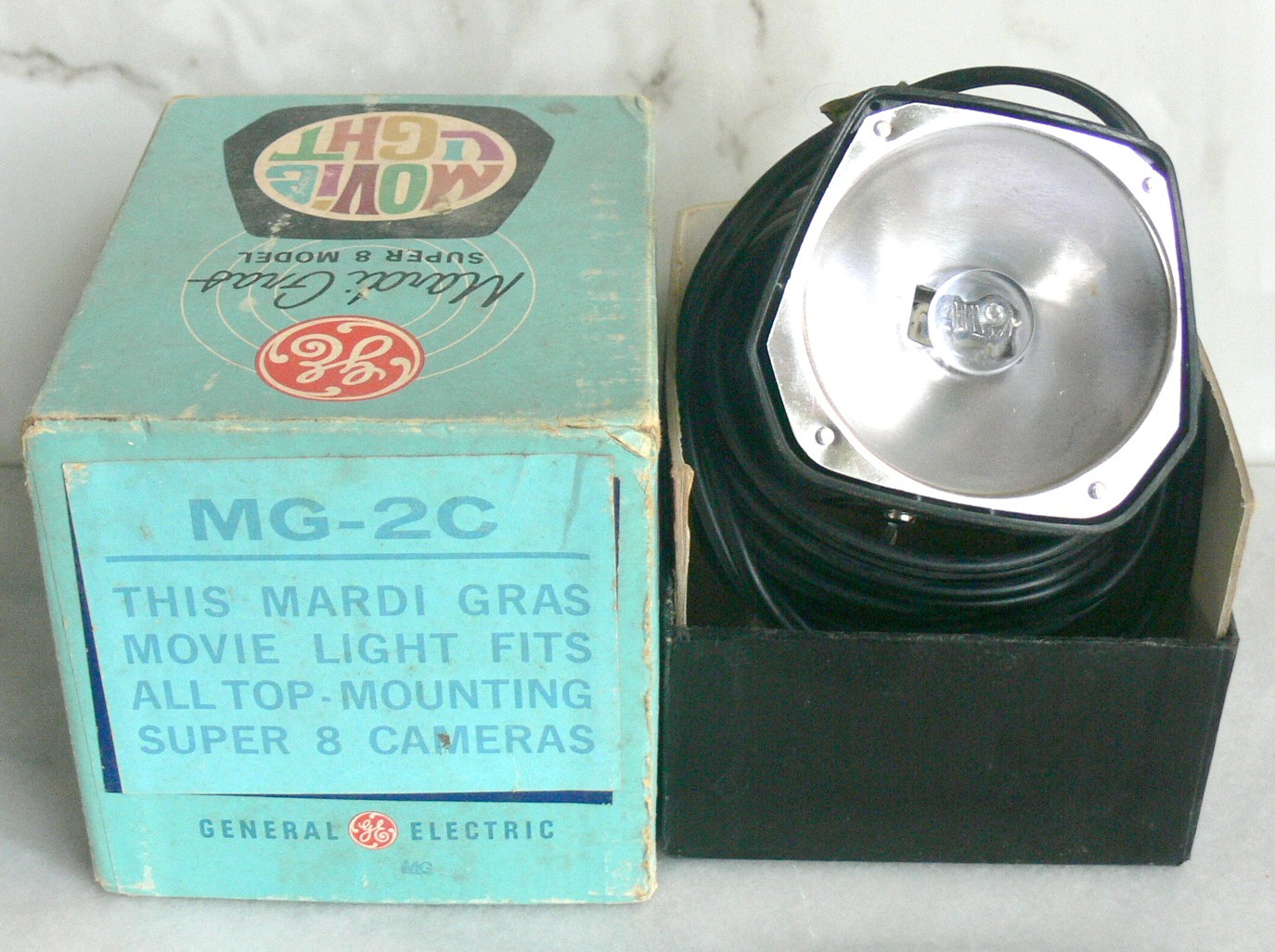 Vintage Movie Camera Flood Spot Light GE Mardi Gras 650 W 120 V Tested Working