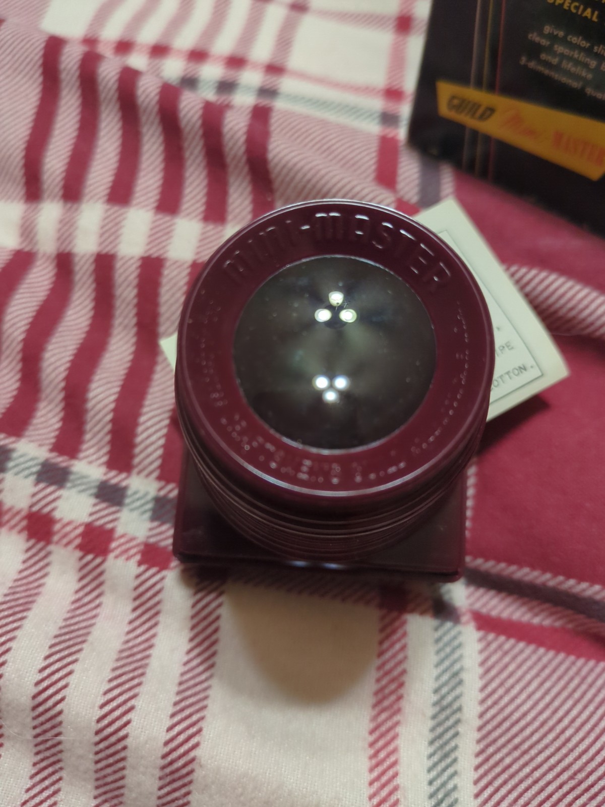 VINTAGE 1950s CRAFTMAN’S GUILD MINI-MASTER SLIDE VIEWER WITH ORIGINAL BOX