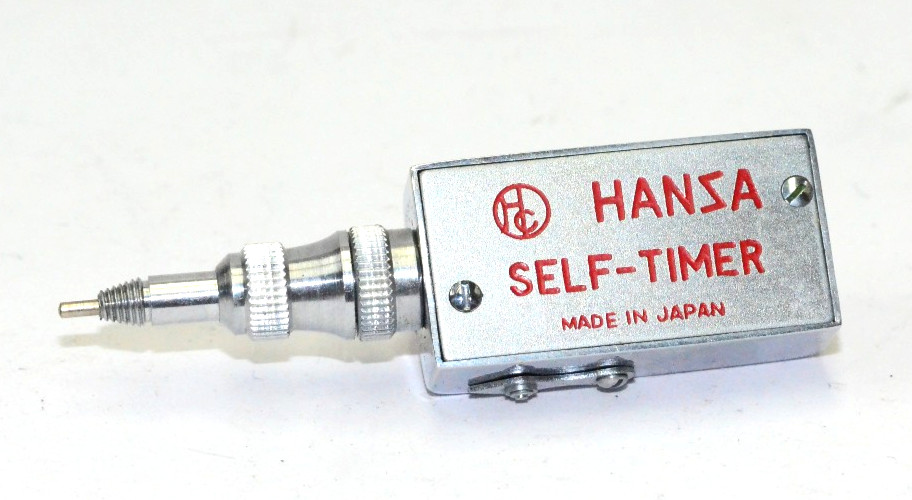 Hansa Mechanical Self Timer made in Japan [ NEAR MINT w/ Case & Manual ] Works