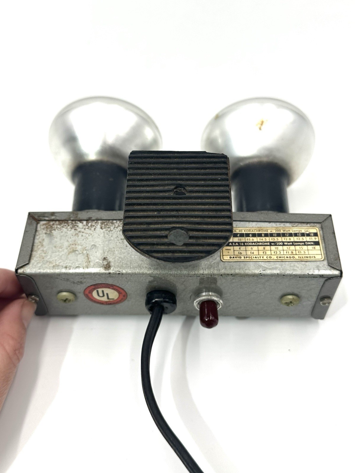 Vintage Light Bar /w Working Flood Lights Camera Accessory SUPER BRIGHT