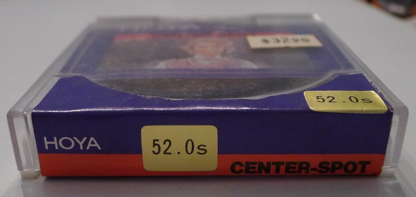 Hoya Center-Spot Filter 52mm Filter +Product Case – NEW – Made in Japan