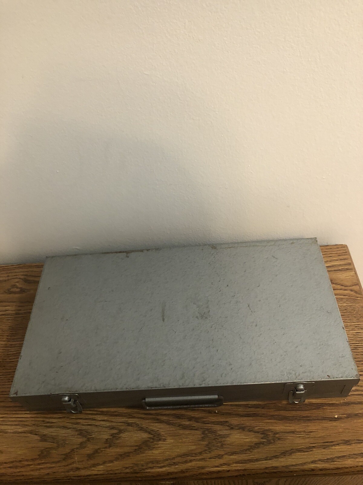 Vintage Metal Slide Storage Box Case Holds 150 35mm Slides or Coins CLEAN!