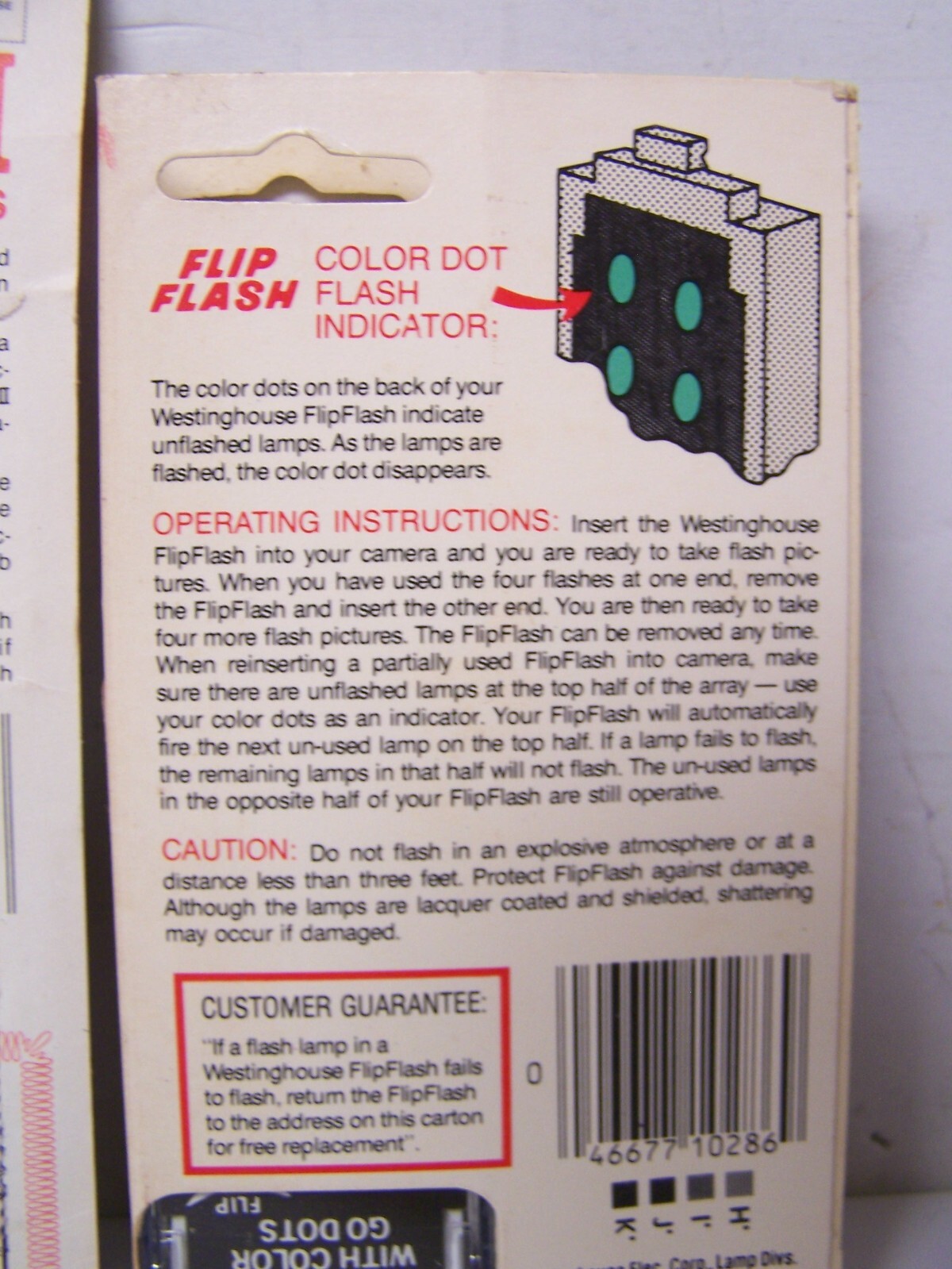 Vintage NIP CAMERA Flip Flash II Flash bulbs GE SYLVANIA WESTINGHOUSE