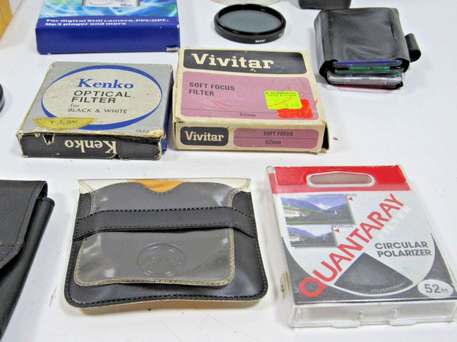 Miscellaneous Vintage Camera Accessories Lot Lens Filters Cases Tapes #P42