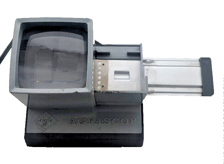 Agfascop Slide Viewer Made by Agfa in Germany Vintage Tested Works 2.5″ Screen