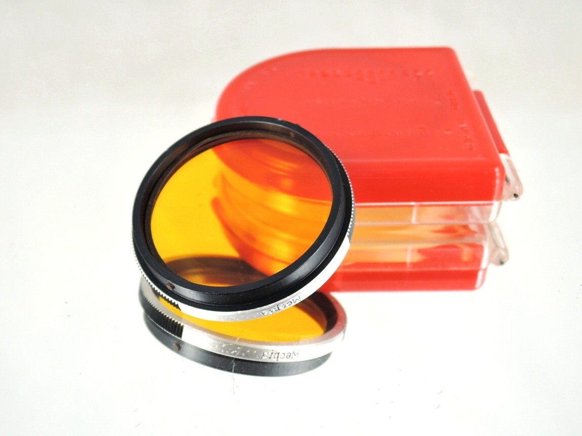 Flexaret G3 B36 Orange Filter MEOPTA Genuine Accessories Bayonet Good Glass