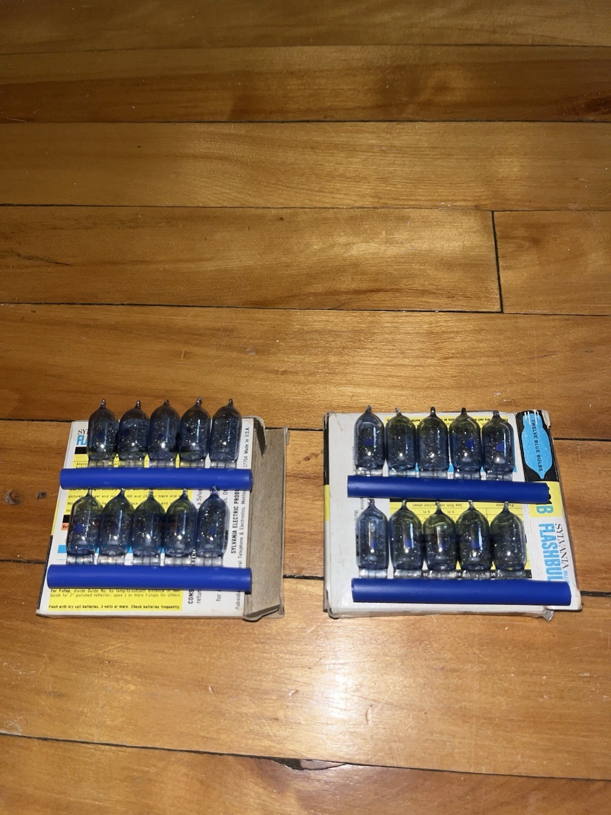 Vintage Sylvania AG1B Blue Dot Flashbulbs NEW Bulbs Made in USA Lot of 3 Boxes