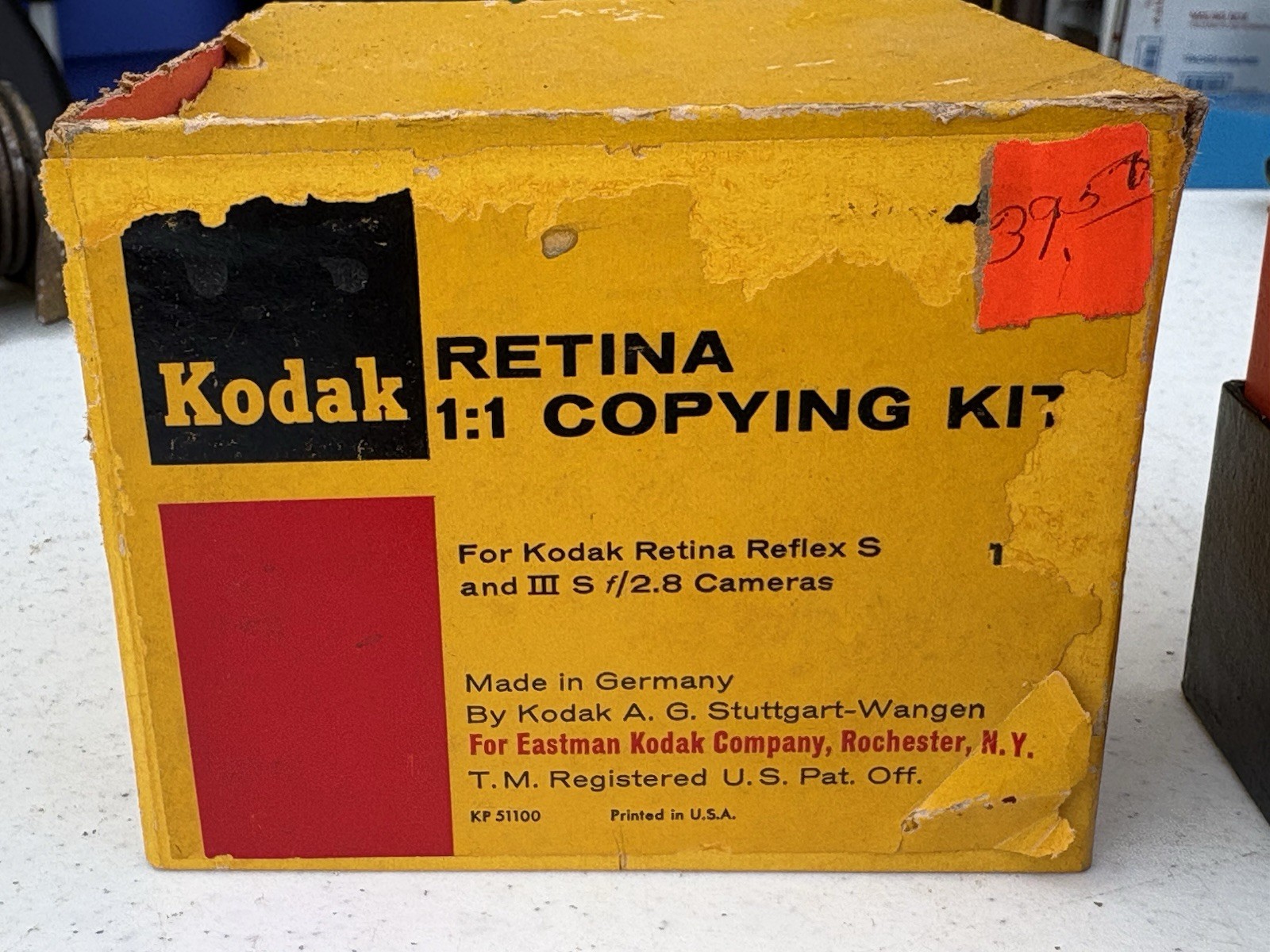 Vintage Kodak Retina 1:1 Copying Kit Original Box & Manual Projector Slide Glass