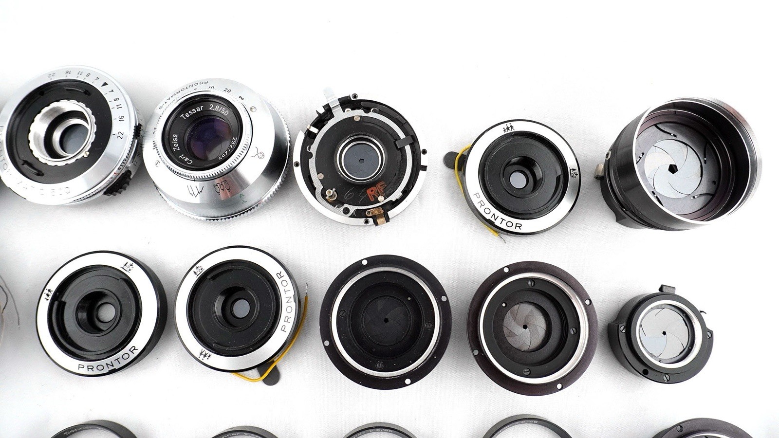 Vintage Prontor Compur Shutter Lens Parts Lot 70 Zeiss Ikon Voigtlander Repair