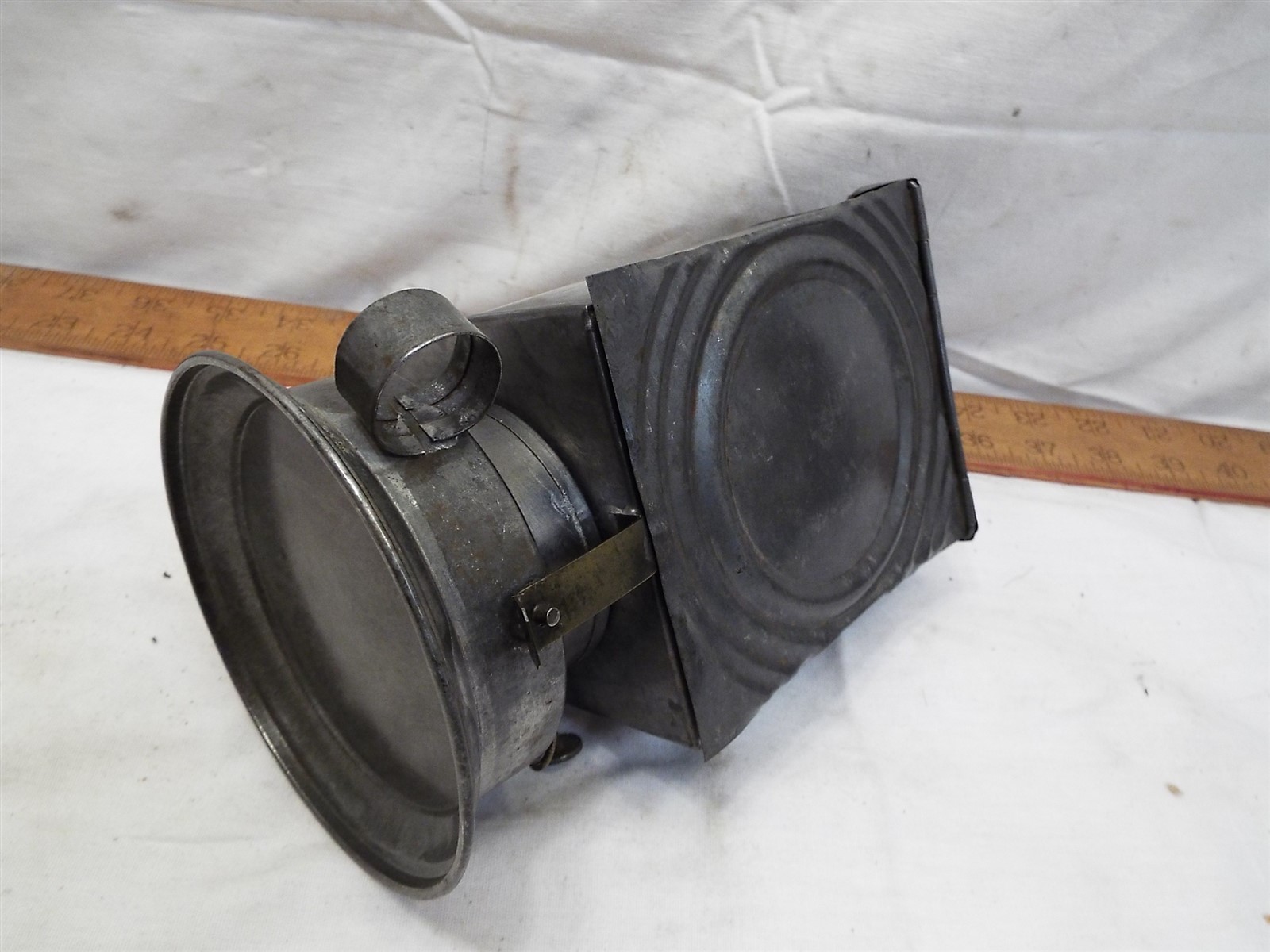 Vintage Dry Plate Lantern Dark Room Safe Light Tin Lamp Darkroom Photo Develop