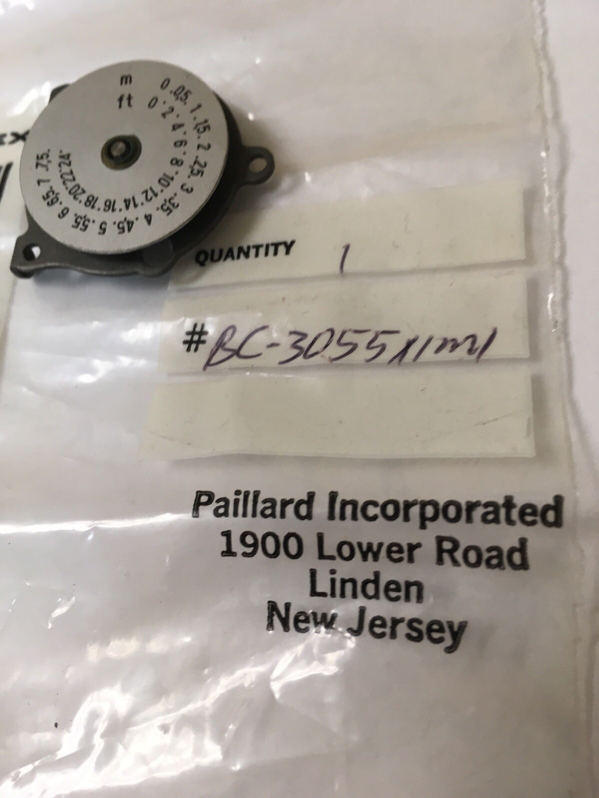 NOS Paillard Bolex 16mm 8mm Movie Camera Dial Feet Foot Meter Part# BC-3055 X1M1