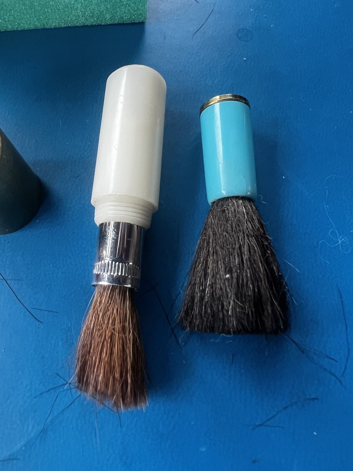 Vintage Brass Lipstick Style Camera Lens Brush Lot + Cleaner