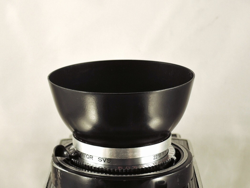 Shade hood Flexaret Meopta round bayonet B40 metal used