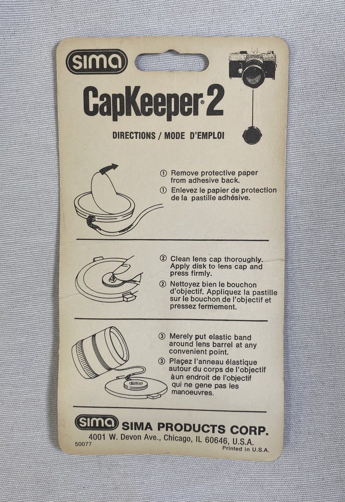 Sima Cap Keeper 2 Camera Lens Cap string Genuine Old New Stock