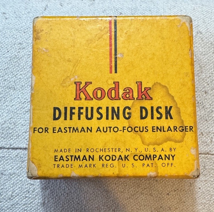 Vintage KODAK Diffusing Disk No. 2 for Eastman Auto-Focus Enlarger