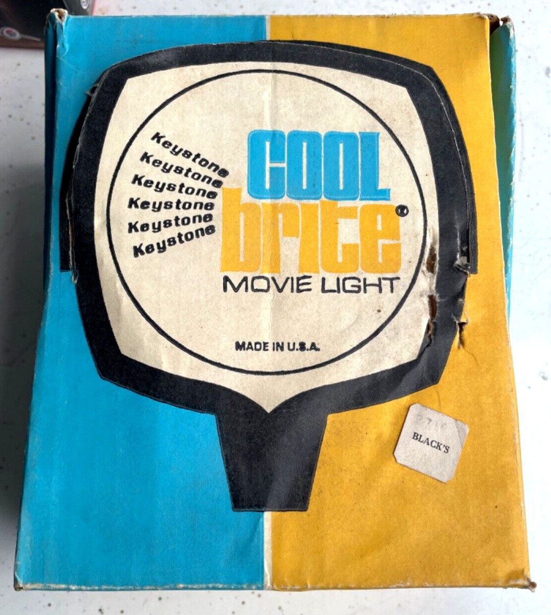 Keystone Cool Bright movie light – For Super 8 Cameras, original box
