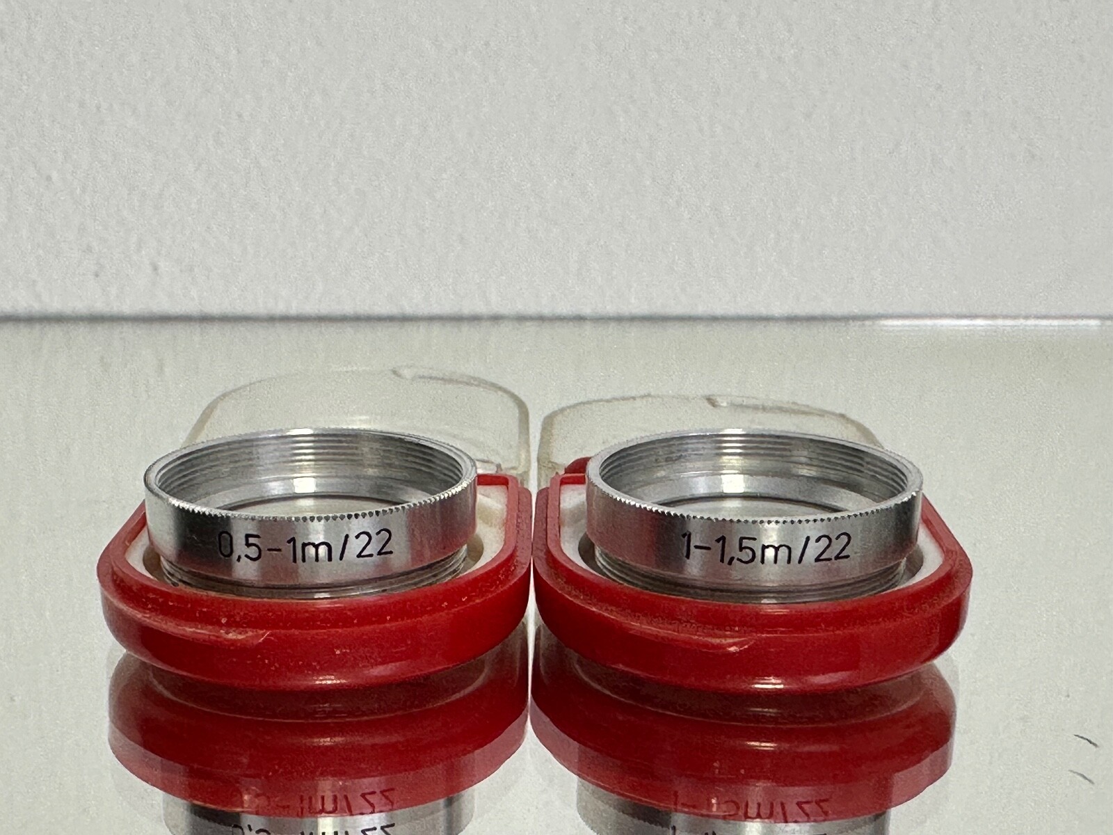 2x CLOUSE UP LENS M22 FOR VINTAGE CAMERA MEOPTA