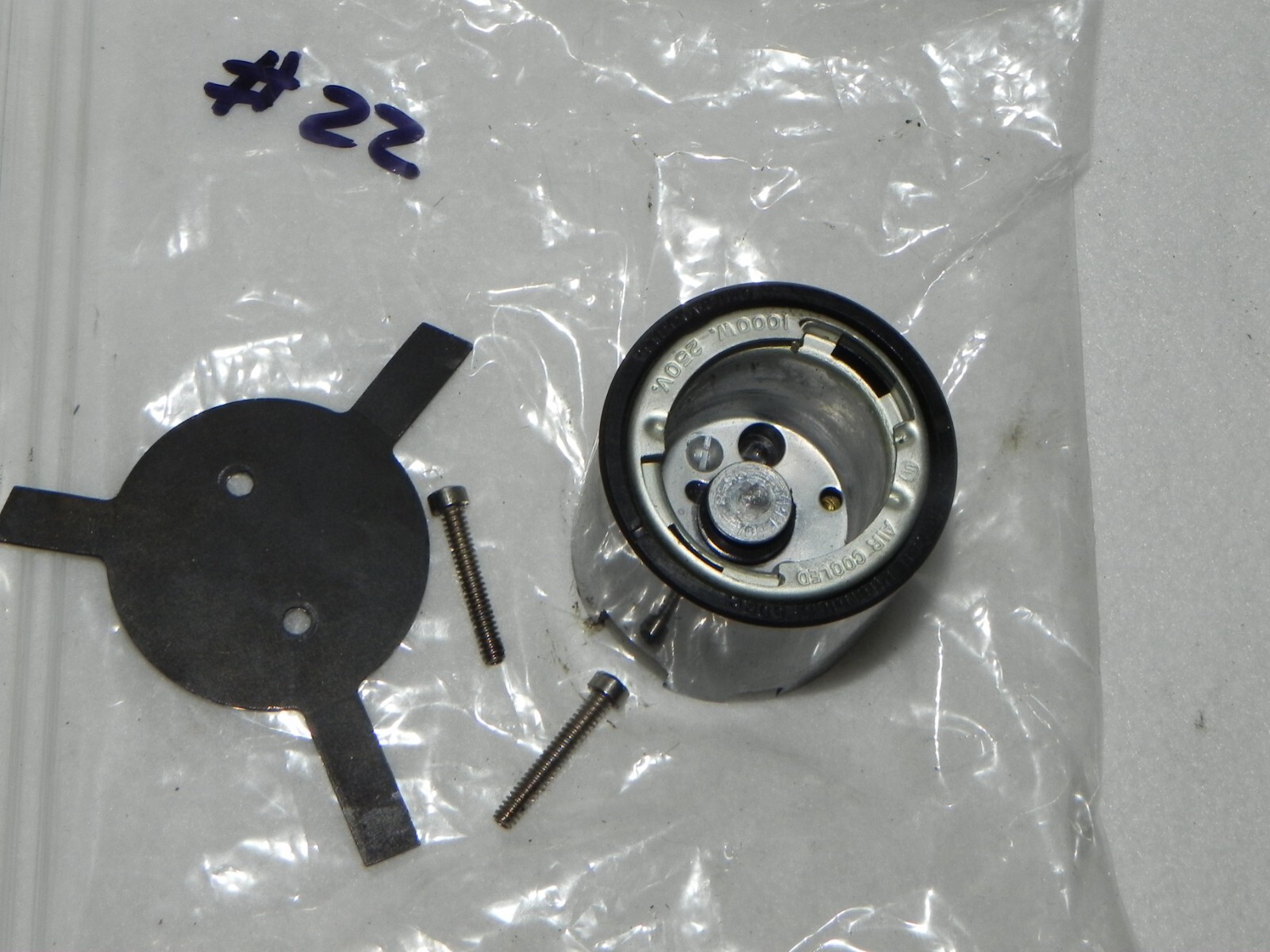 Ampro Futurist 8 Projector Parts: Bulb Socket and Plate