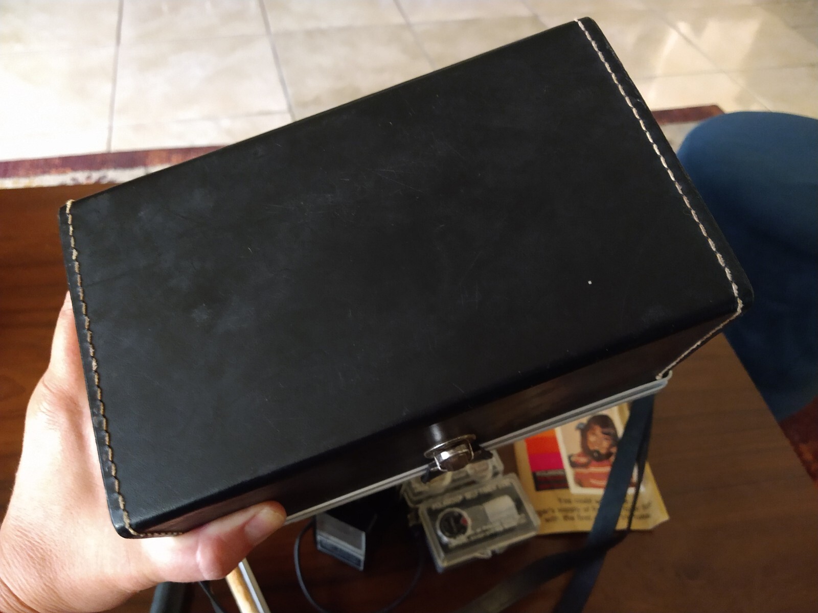 Vintage Polaroid Box, Filter, Self Timer, Flash, Print Coater Set